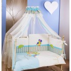 Постельный комплект Feretti Sestetto Long Tropical Island Premium Cream Blue